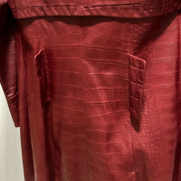 Christian Dior by John Galliano. Red croc-embossed lambskin leather FW 2005 - Picture 7 of 9